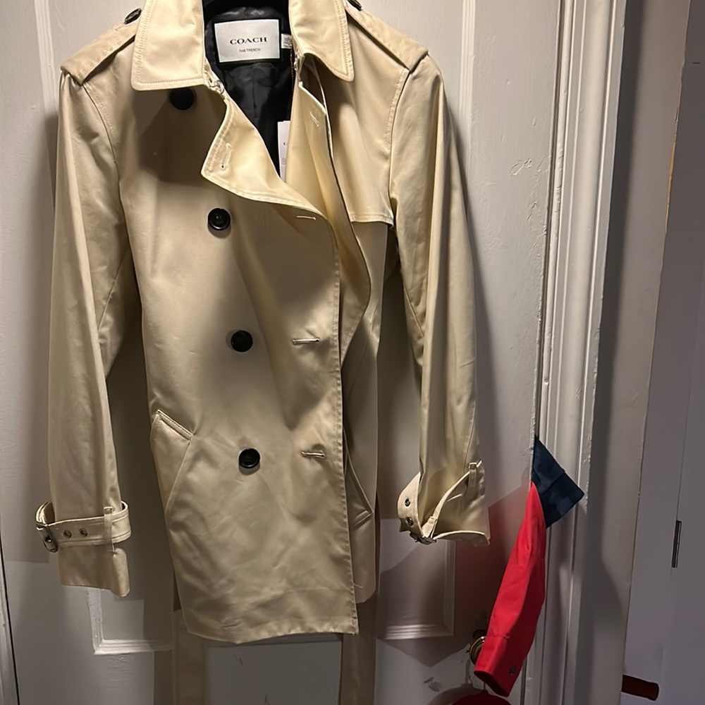Coach mid trench coat